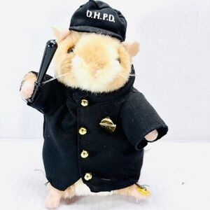 Gemmy Sarge Dancing Hamster Cop Police D.H.P.D. Sings Bad Boys 2003 Toy Plush 7”